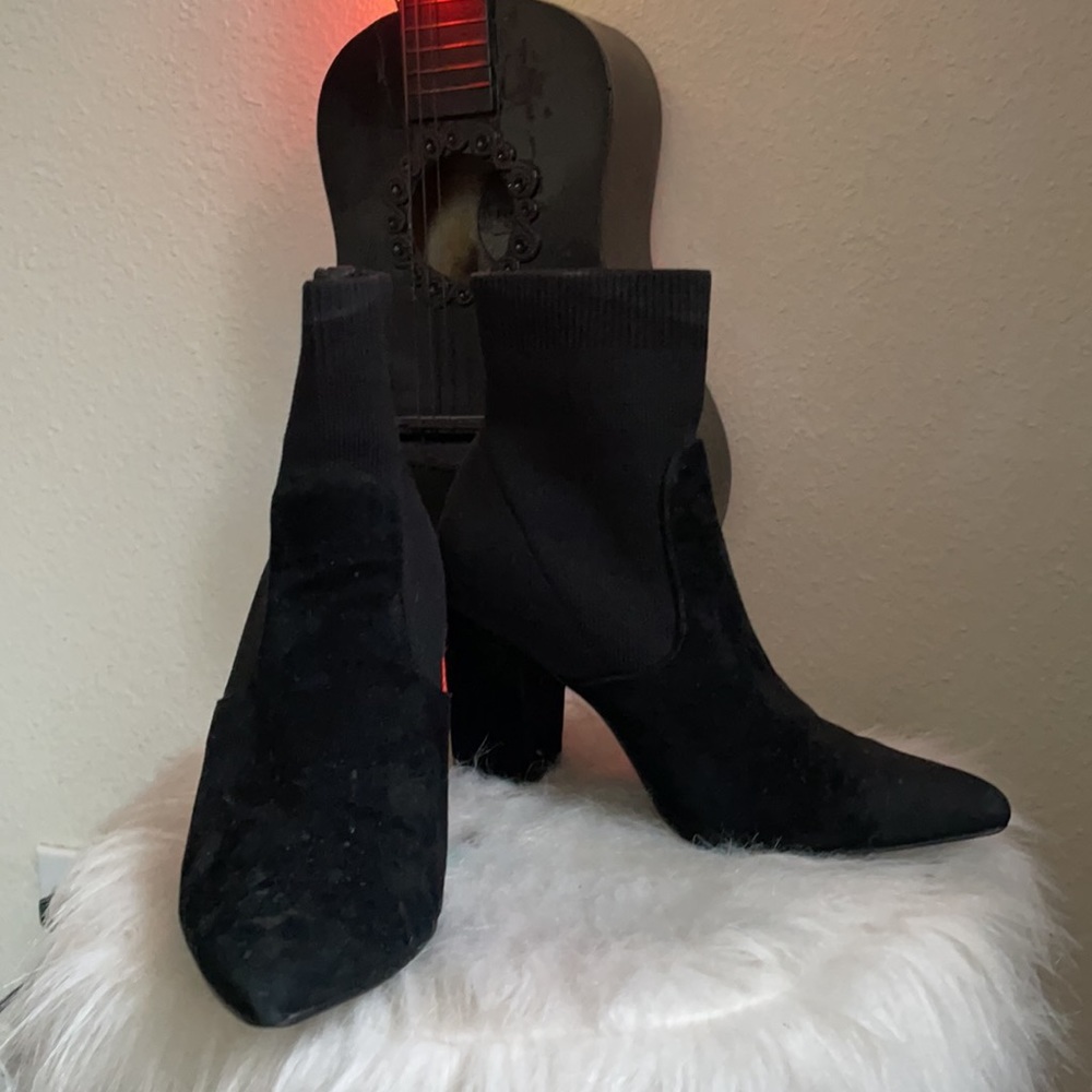 Elegant Black Sock Booties